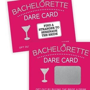 Bachelorette Dare Cards - Hot Pink Party Game